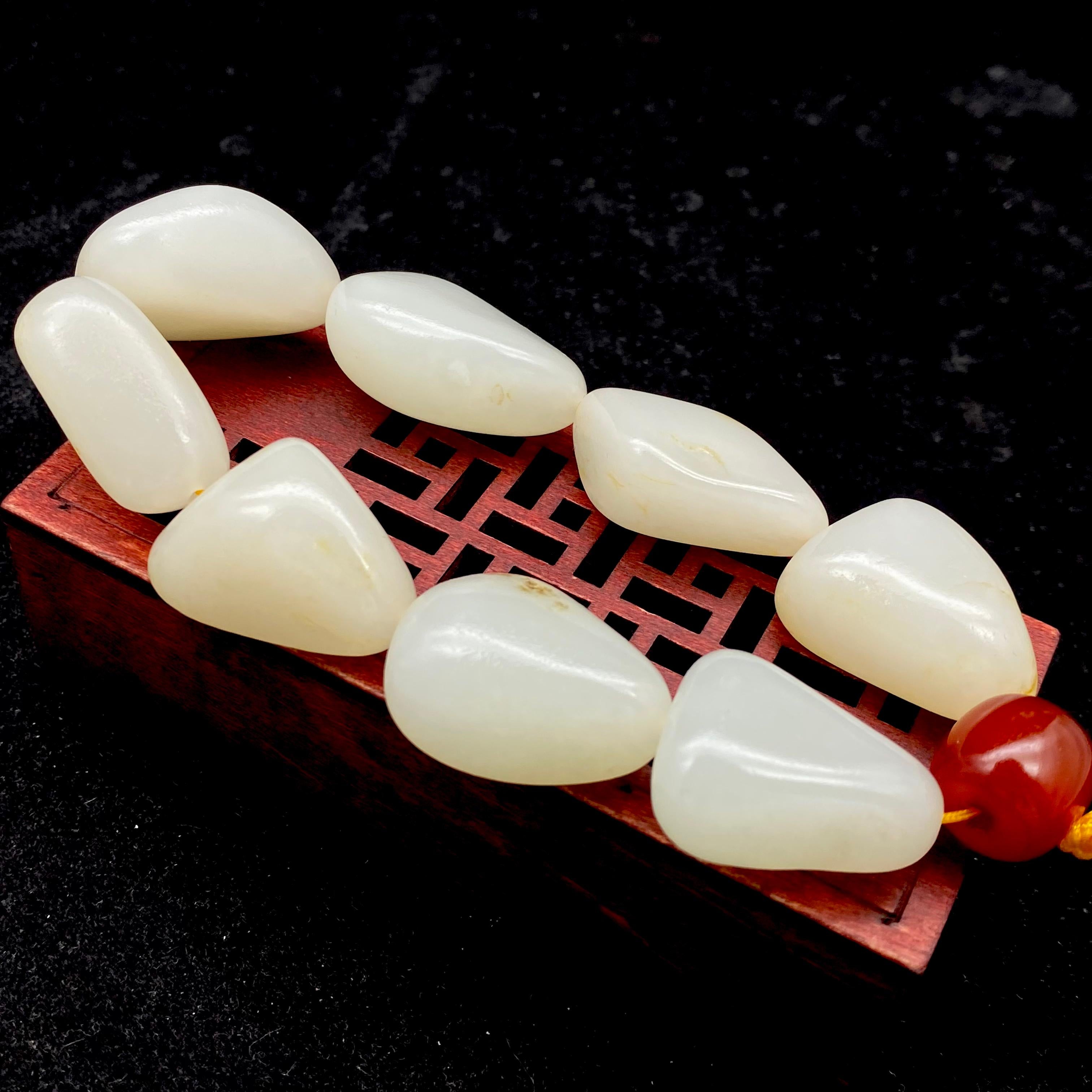 和田玉-白玉【精品手串】（89.1g）