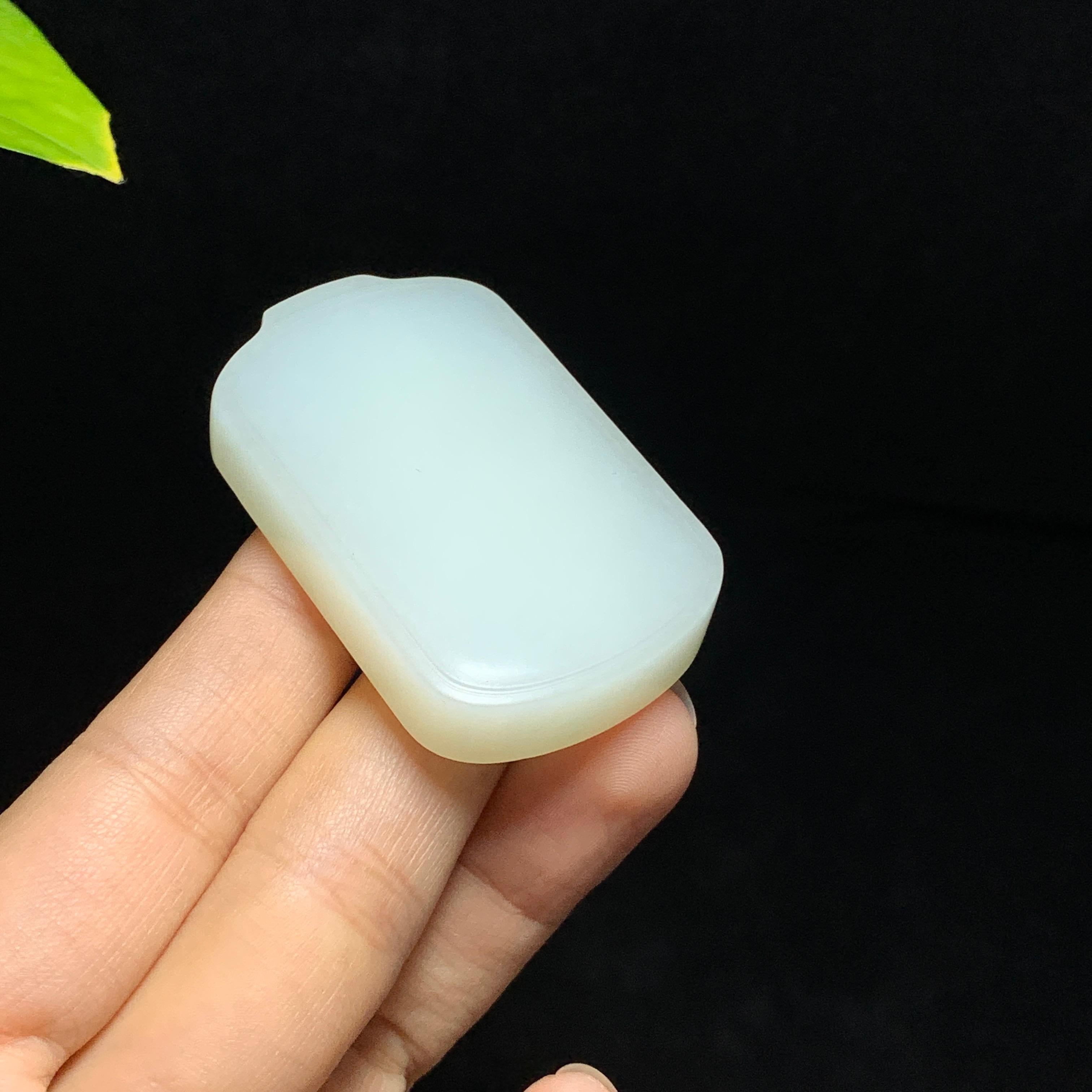 和田山料白玉无事牌挂件（50.0g）