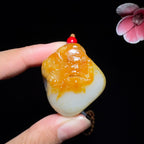 和田玉籽料钟馗纳福（45.8g）