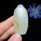 和田玉籽料平安无事牌（26.9g）