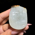 和田玉籽料白玉观音（54.0g）