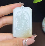 新疆和田玉且末料羊脂玉大势至菩萨（45.2g）
