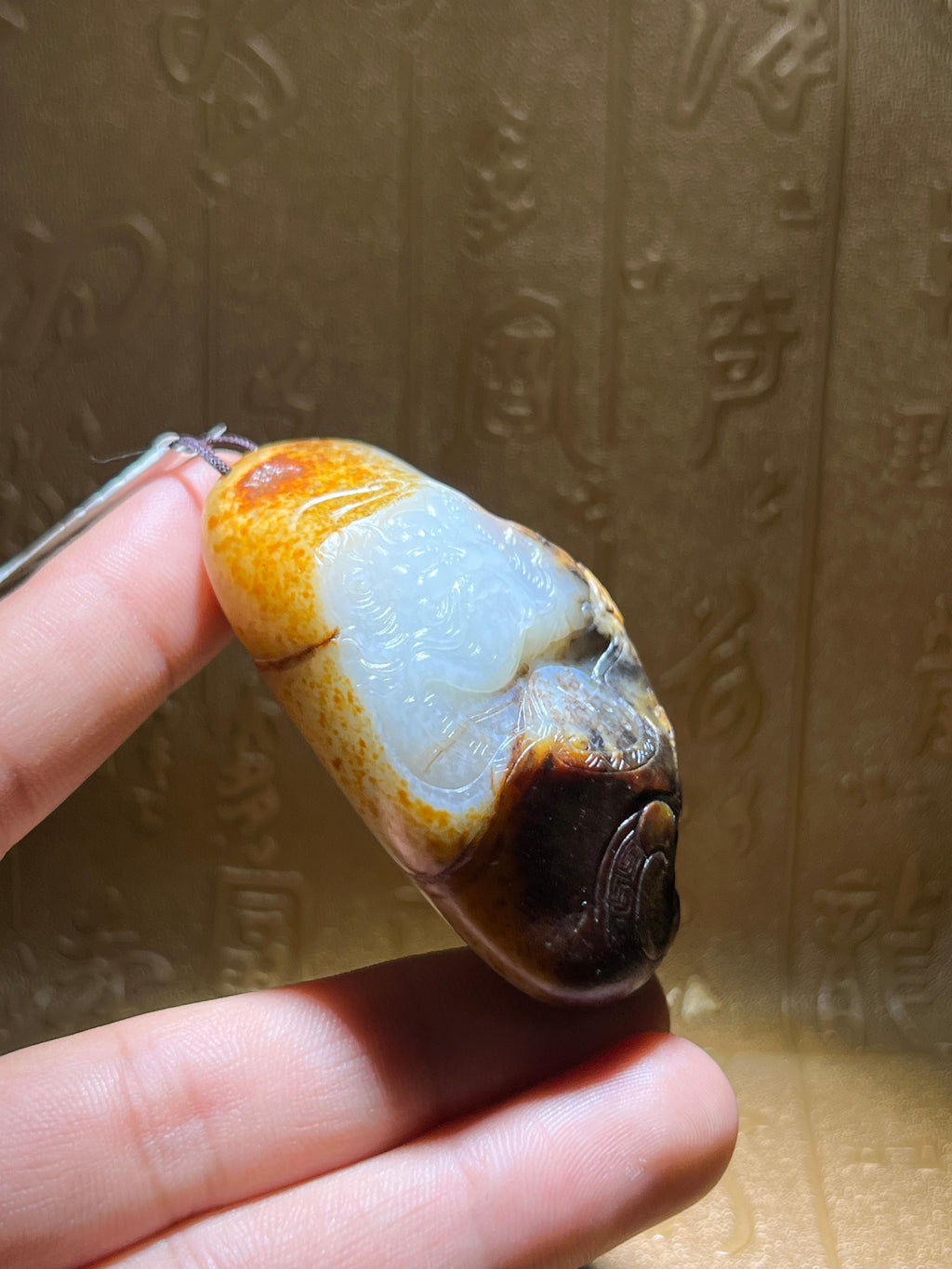 和田玉籽料钟馗（91.4g）