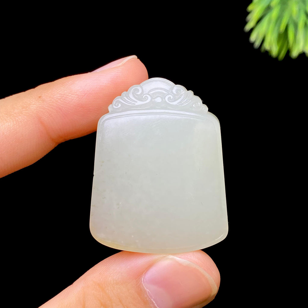 和田玉籽料无事牌（21.5g）