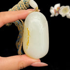 和田玉洒金皮籽料【平安无事牌】（57.5g）