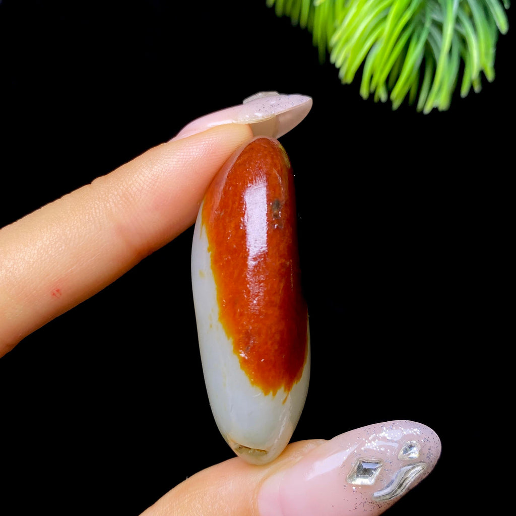 和田玉红皮白肉籽料挂件（21.0g）