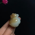 和田玉山料糖白玉福猪（42.0g）