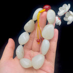 和田玉洒金皮籽料【精品手串】（94.3g）