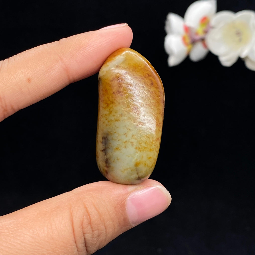 和田玉聚黄皮籽料挂件（37.2g）