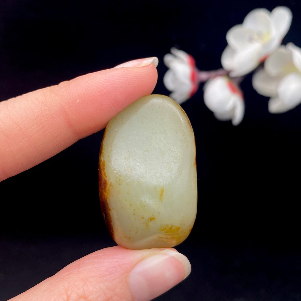 和田玉聚红皮籽料挂件（27.7g）