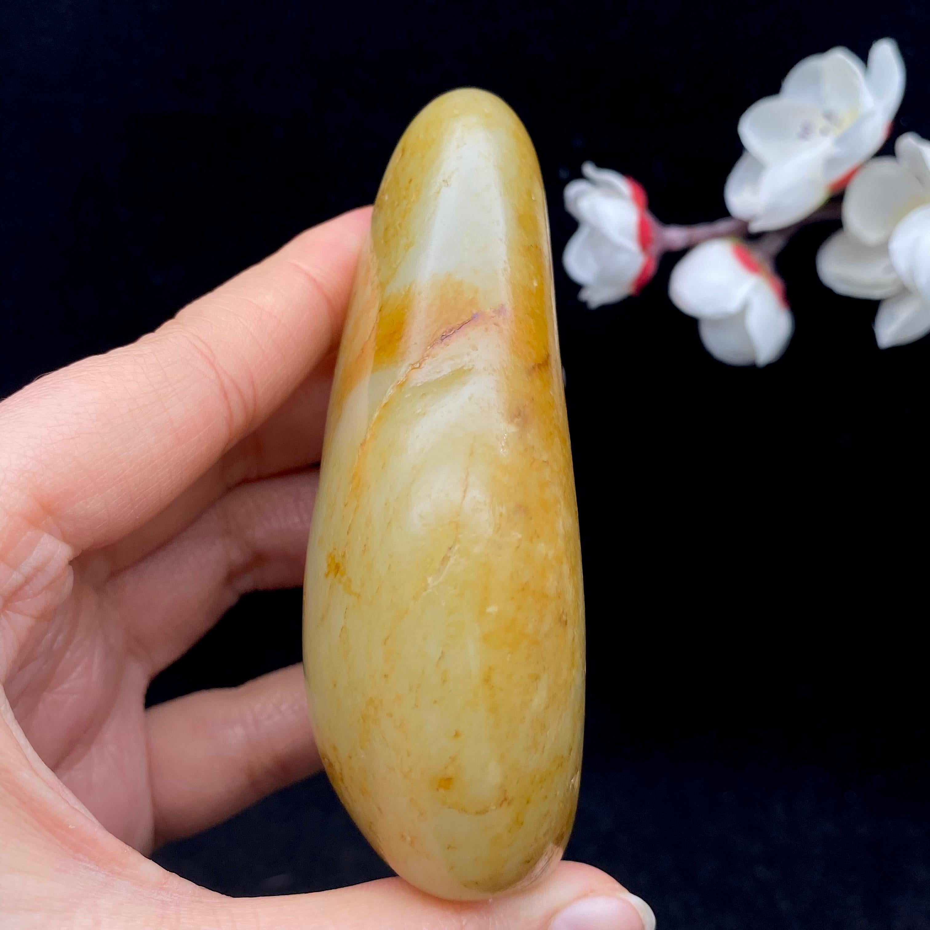 和田玉聚黄皮籽料（201.5g）