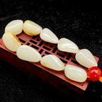 和田玉洒金皮【精品手串】（59.8g）