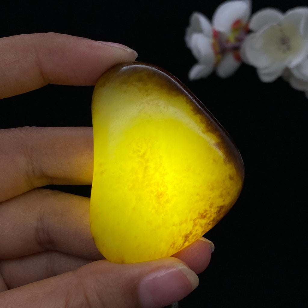 和田玉聚红皮籽料大挂件（57.1g）