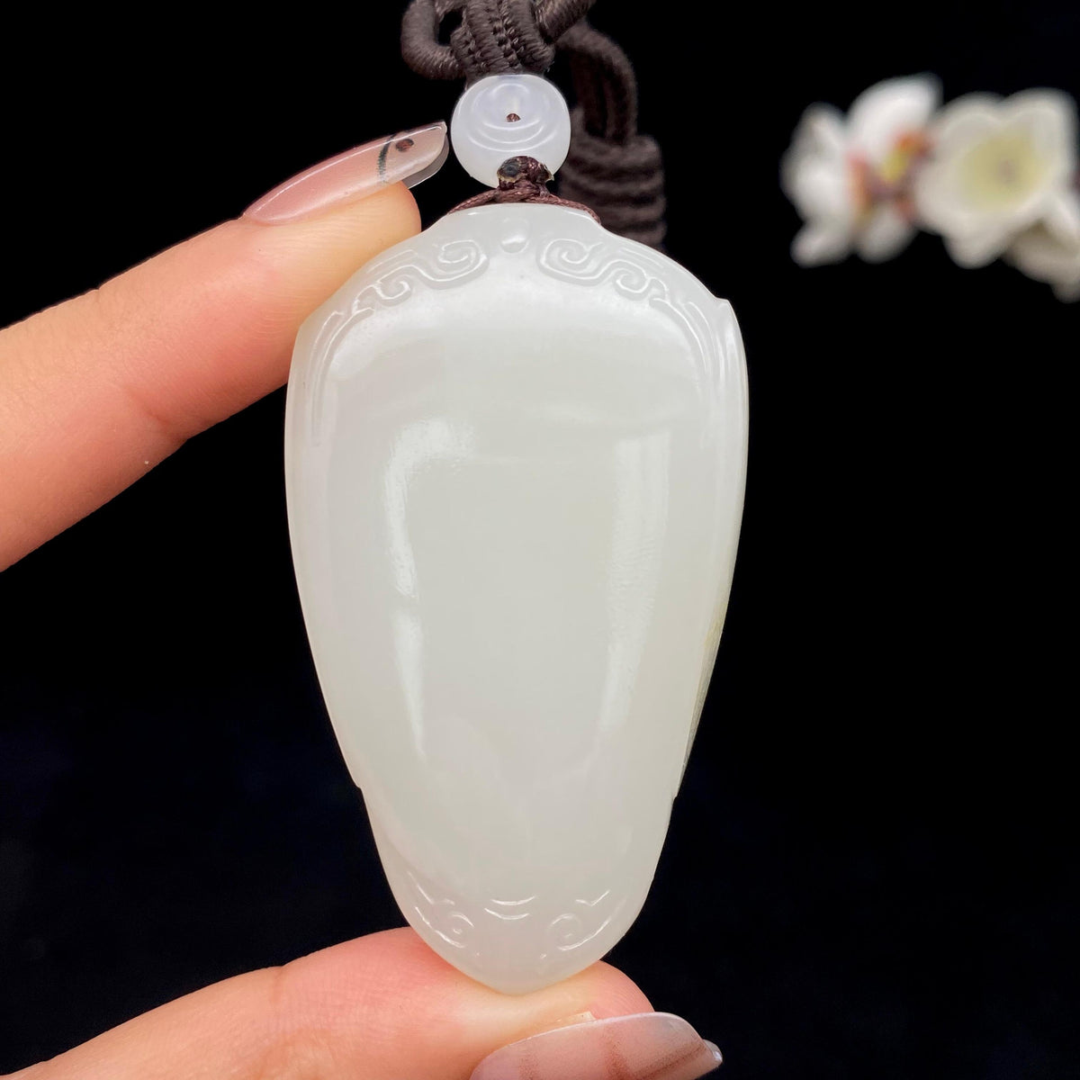 和田玉白玉籽料【平安无事牌】（43.6g）