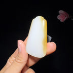 和田玉糖白玉平安无事牌（32.8g）