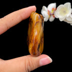 和田玉洒红皮籽料手把件（73.6g）