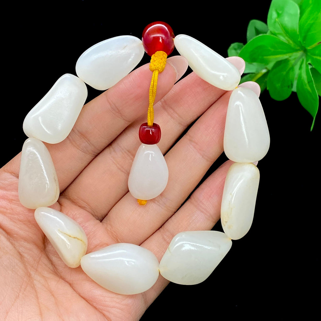 和田玉白玉籽料【精品手串】（79.1g）