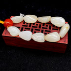和田玉洒金皮籽料【精品手串】（48.2g）