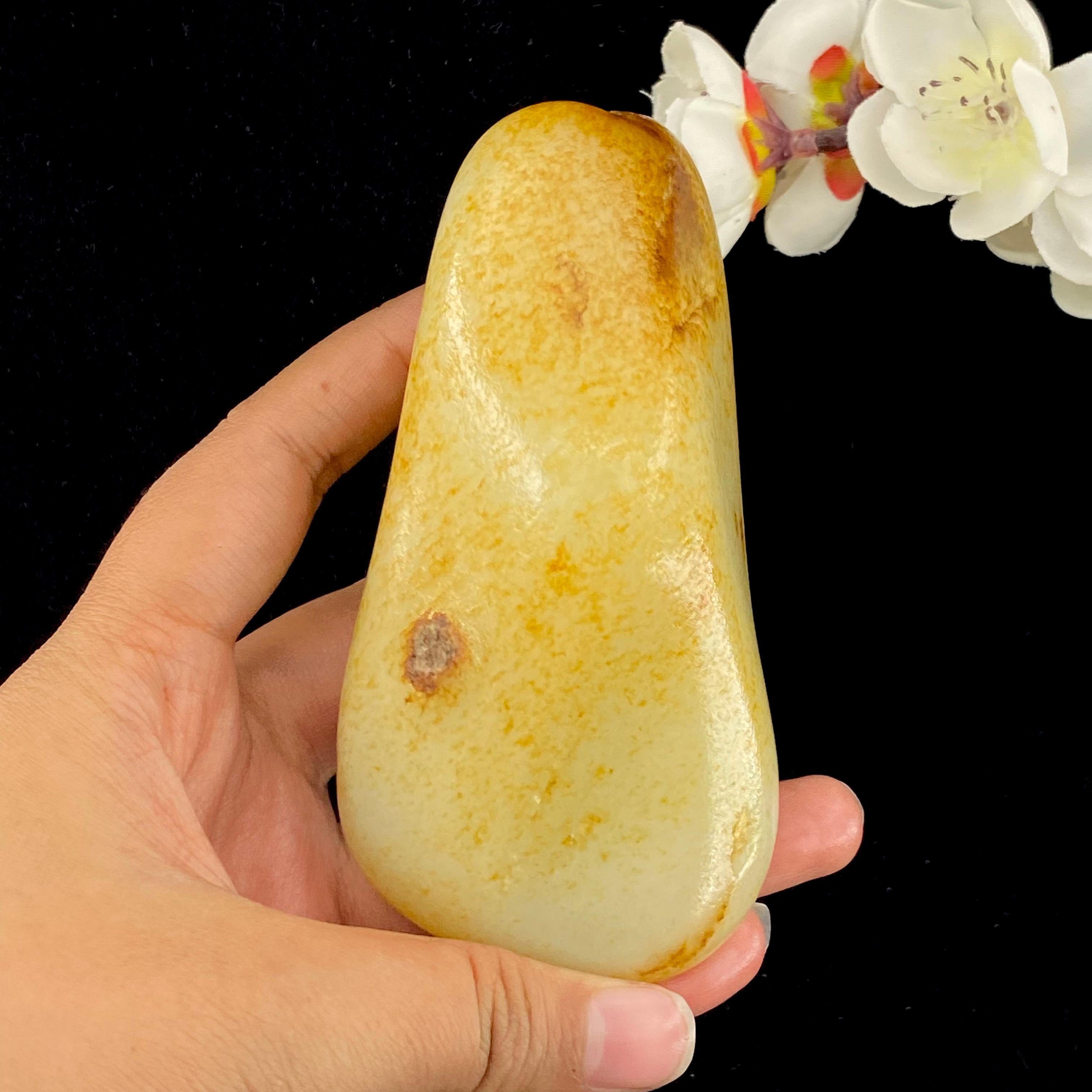 和田玉洒金皮籽料原石（432.8g）