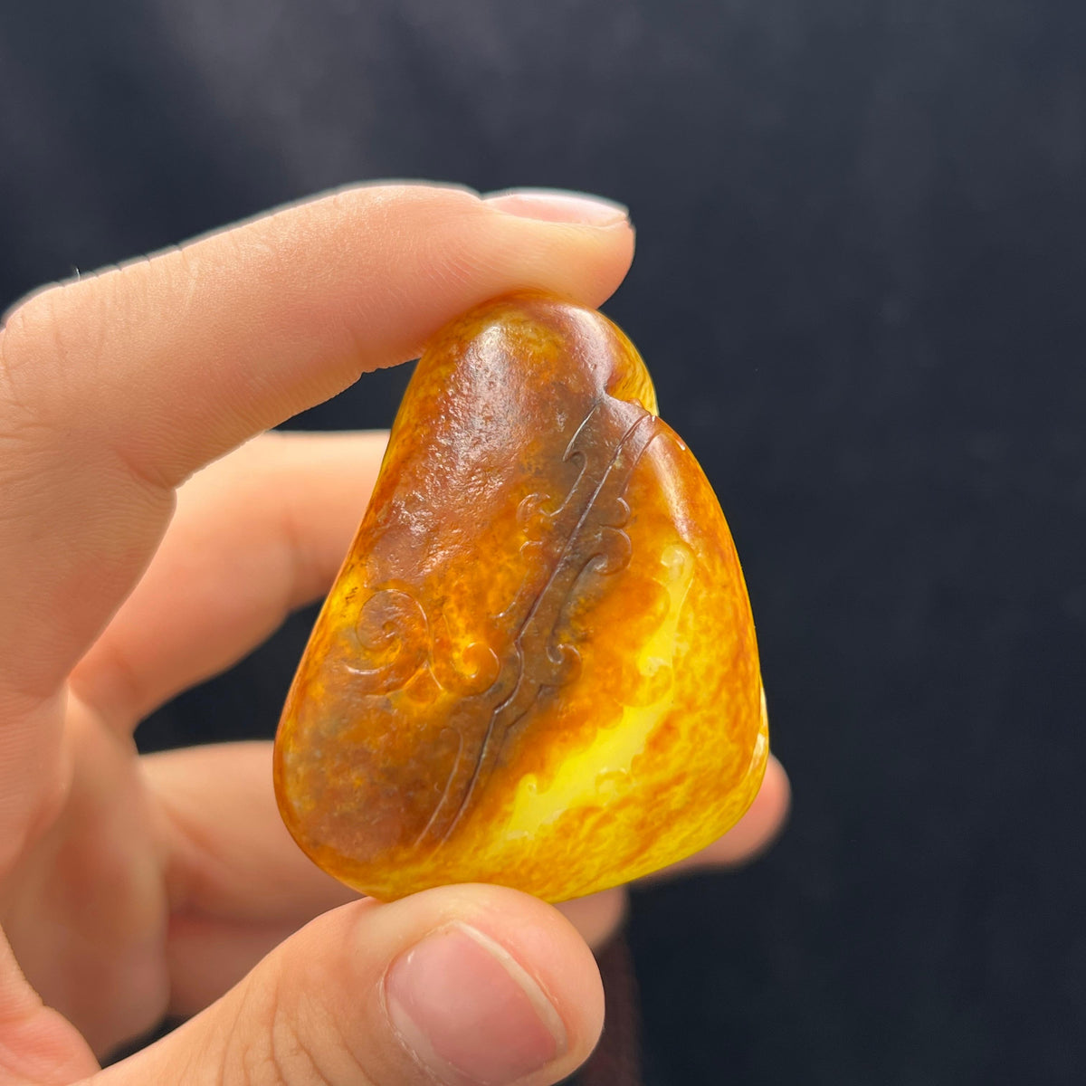 和田玉籽料观音（43.5g）