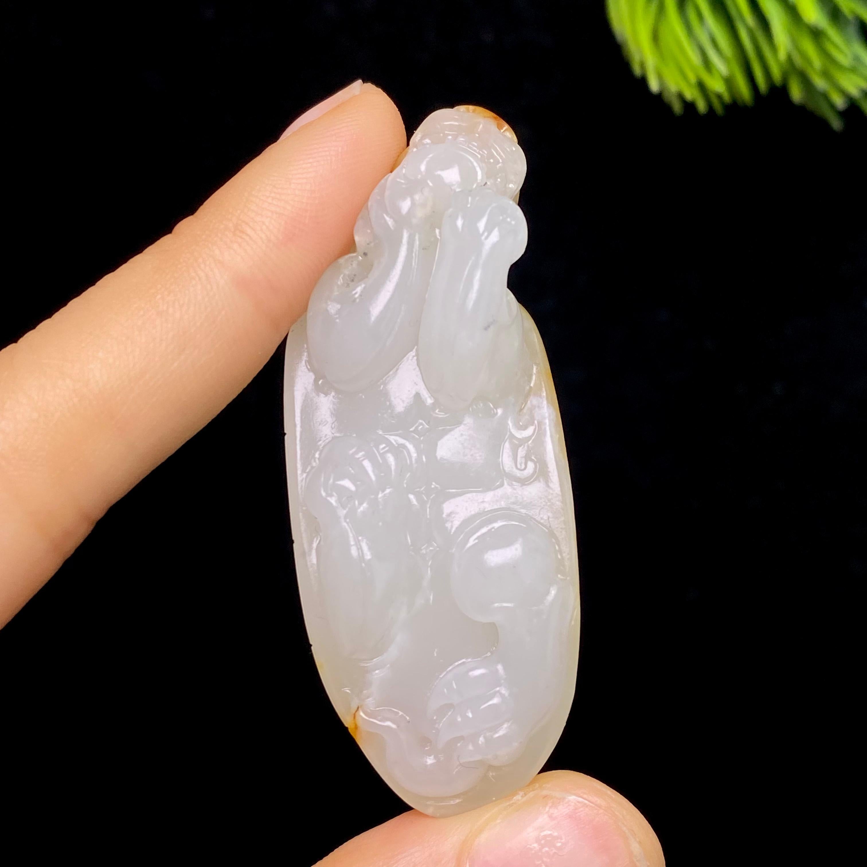 和田玉籽料龙龟（33.7g）