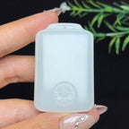 和田白玉莲花平安无事牌（52.3g）