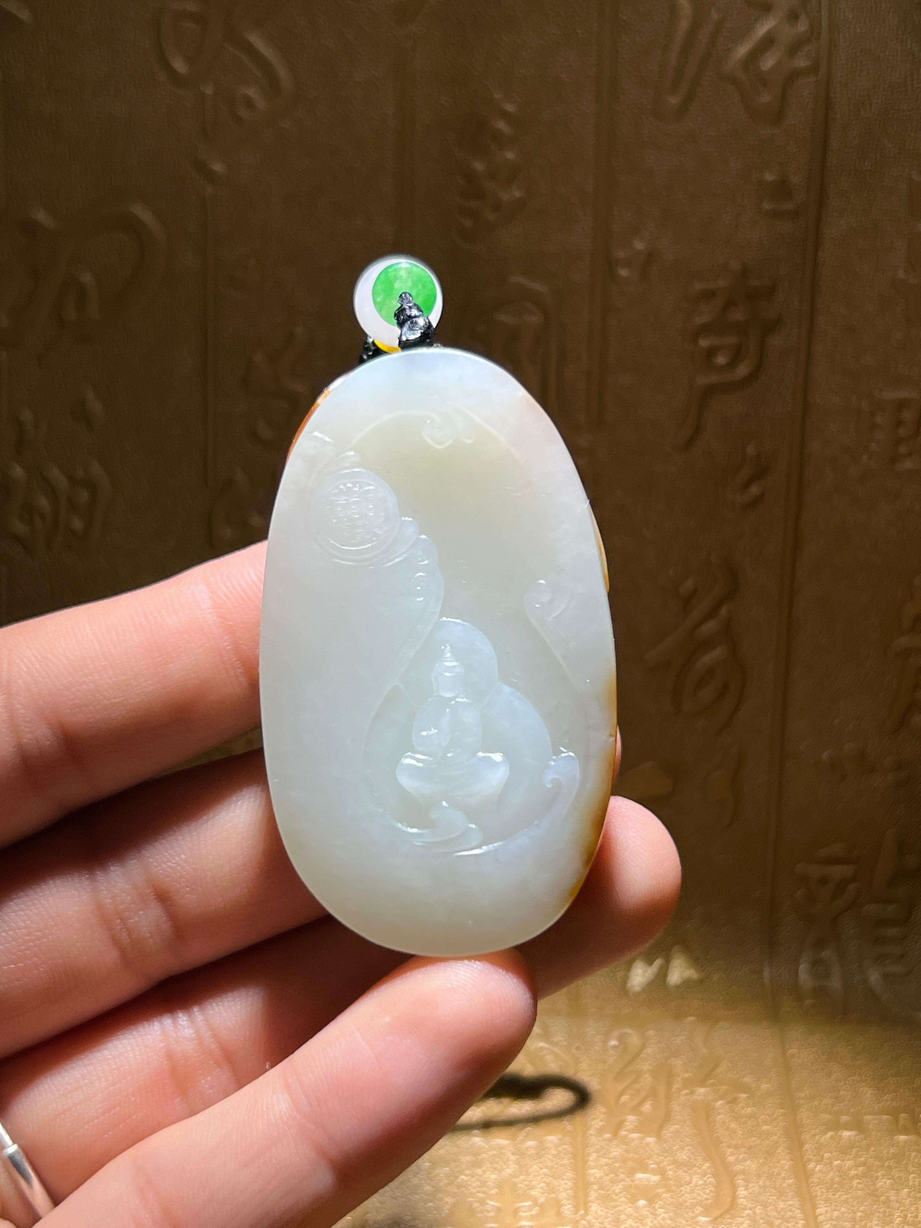 和田玉籽料观音（36.6g）