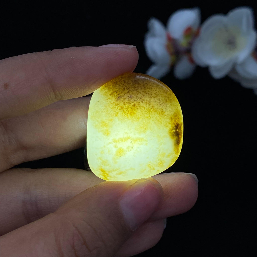 和田玉秋梨皮籽料吊坠籽（14.3g）