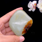 和田玉聚红皮籽料原石（168.8g）