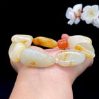 和田玉洒金皮籽料【精品手串】（92.1g）