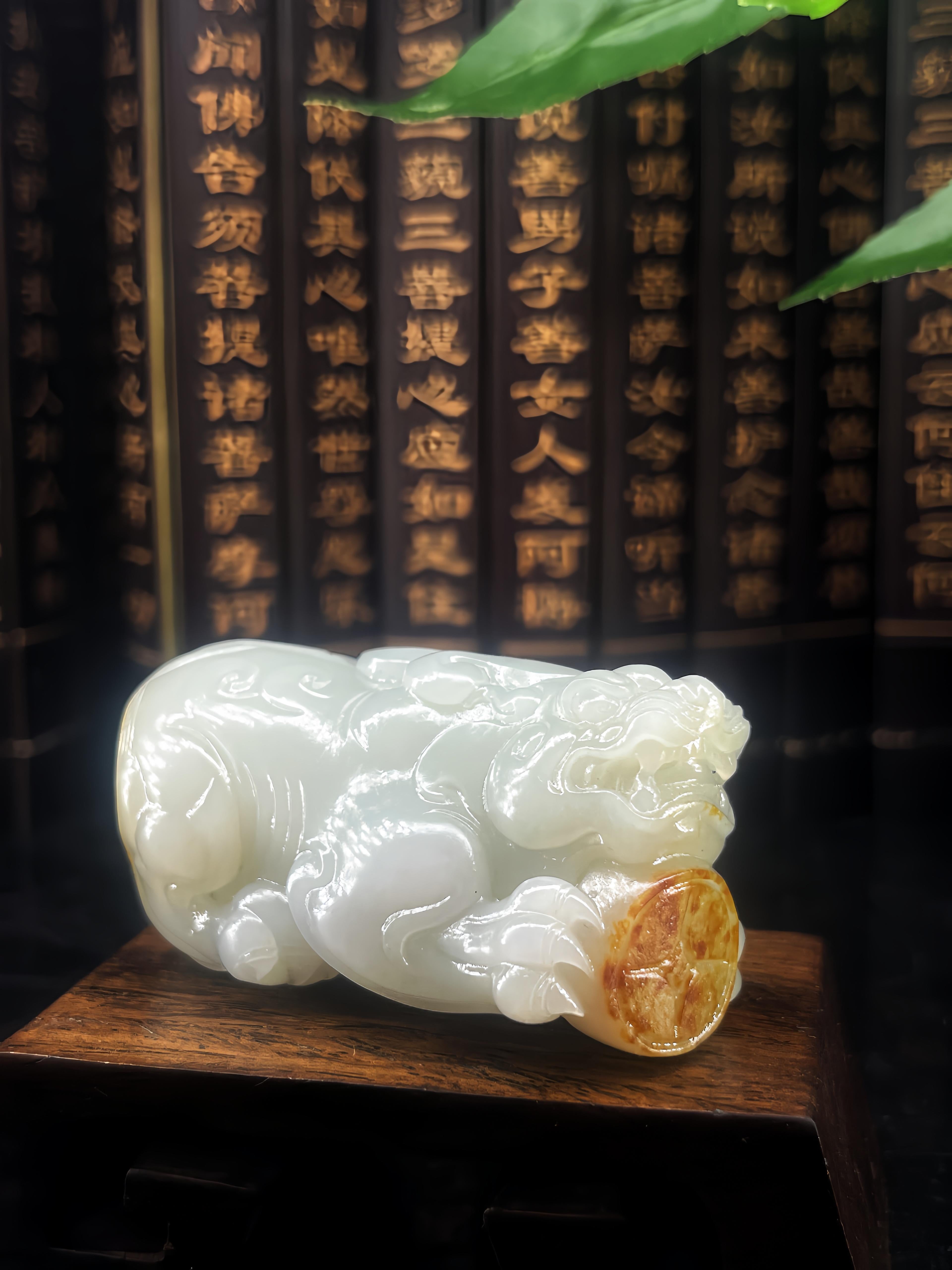 籽料貔貅手把件（143.3g）