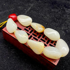 和田玉洒金皮【精品手串】（77.6g）