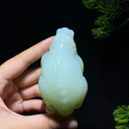 和田玉白玉貔貅把件（206.8g）