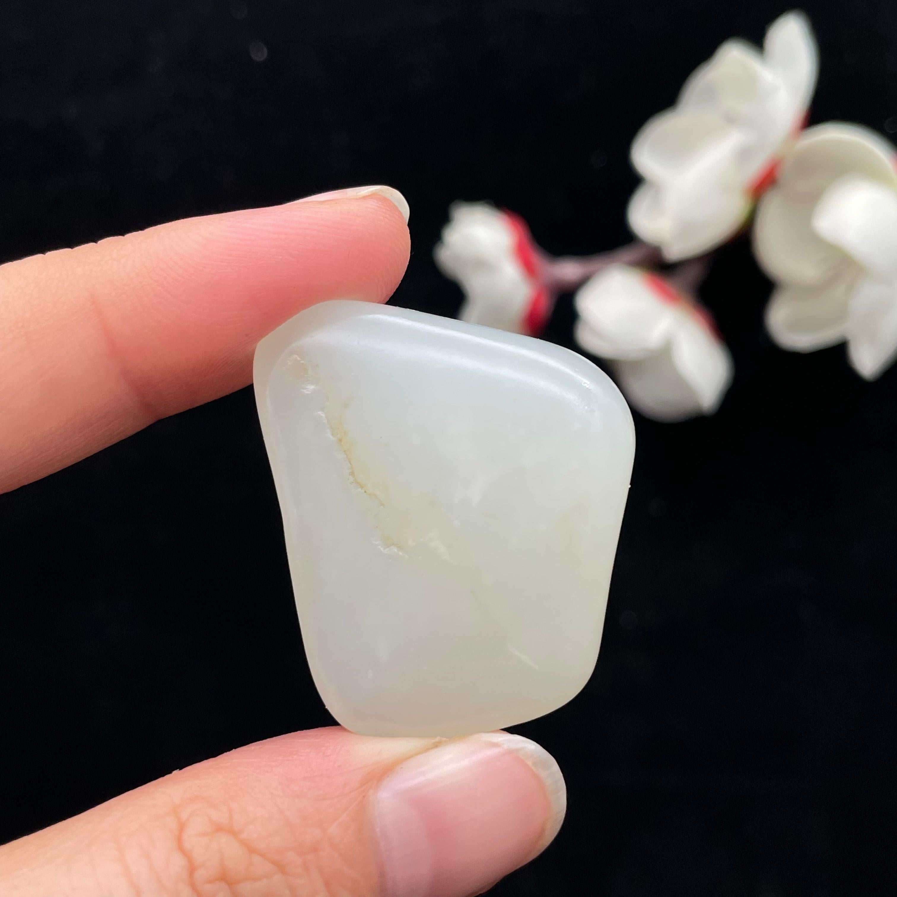 和田玉白玉籽料吊坠籽（17.5g）