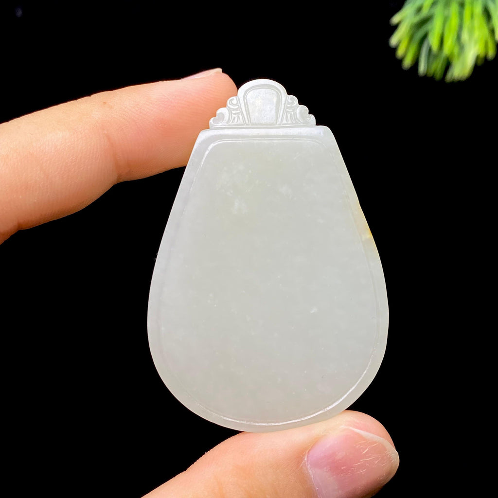 和田玉籽料无事牌（43.4g）