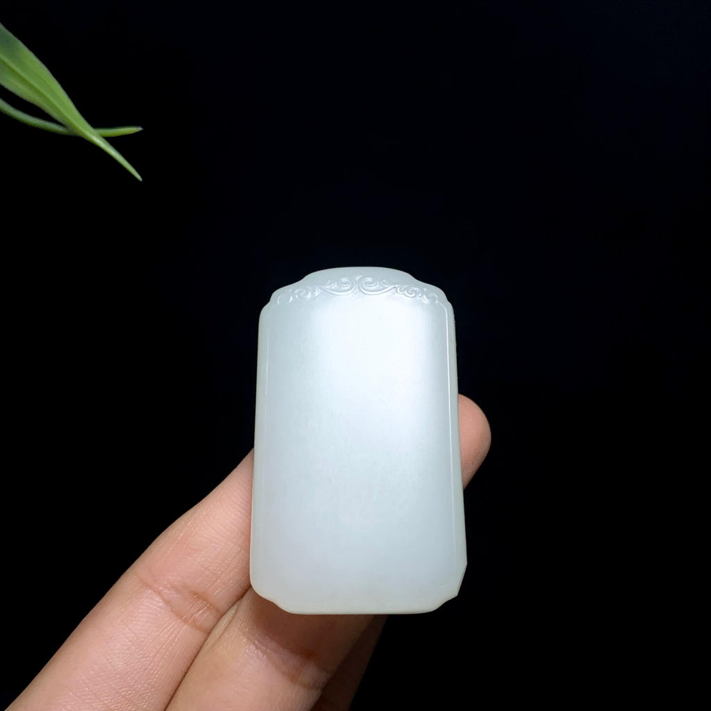 高品质和田于田料白玉无事牌（45.2g）