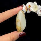 和田玉黄皮籽料挂件（35.2g）