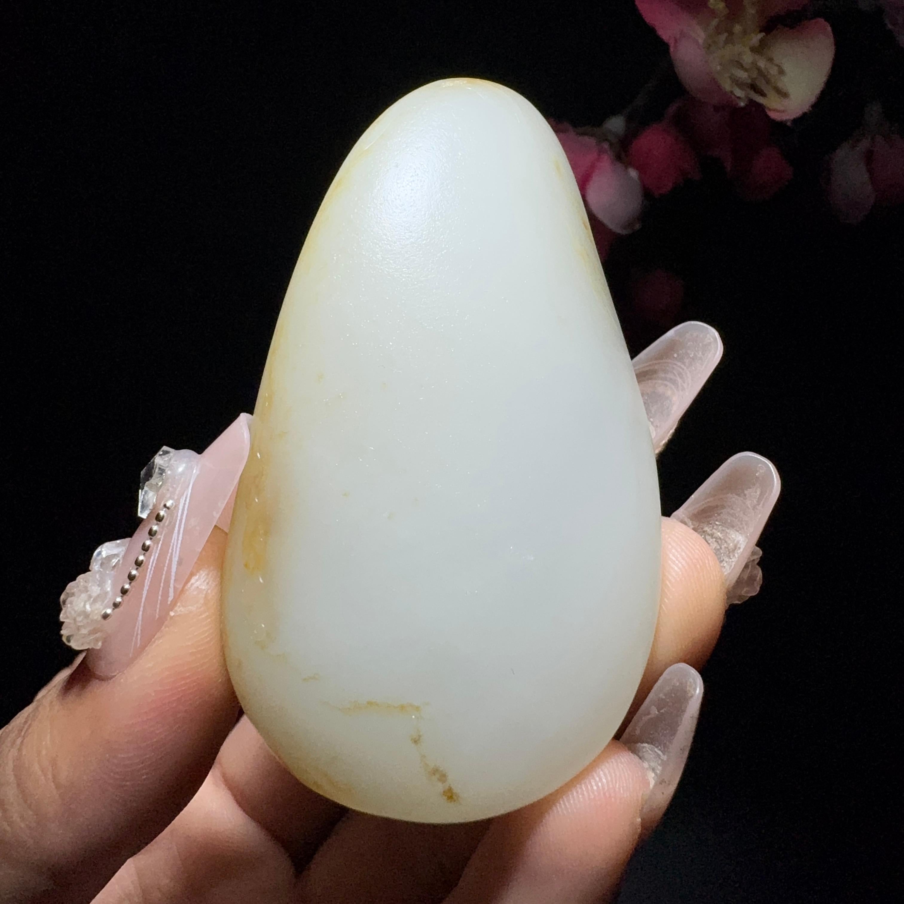 和田玉籽料挂件御龙观音（64.6g）