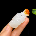 和田玉籽料如意挂件（17.5g）
