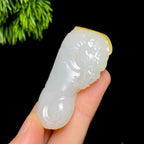 秒杀和田玉籽料龙行天下（33.7g）