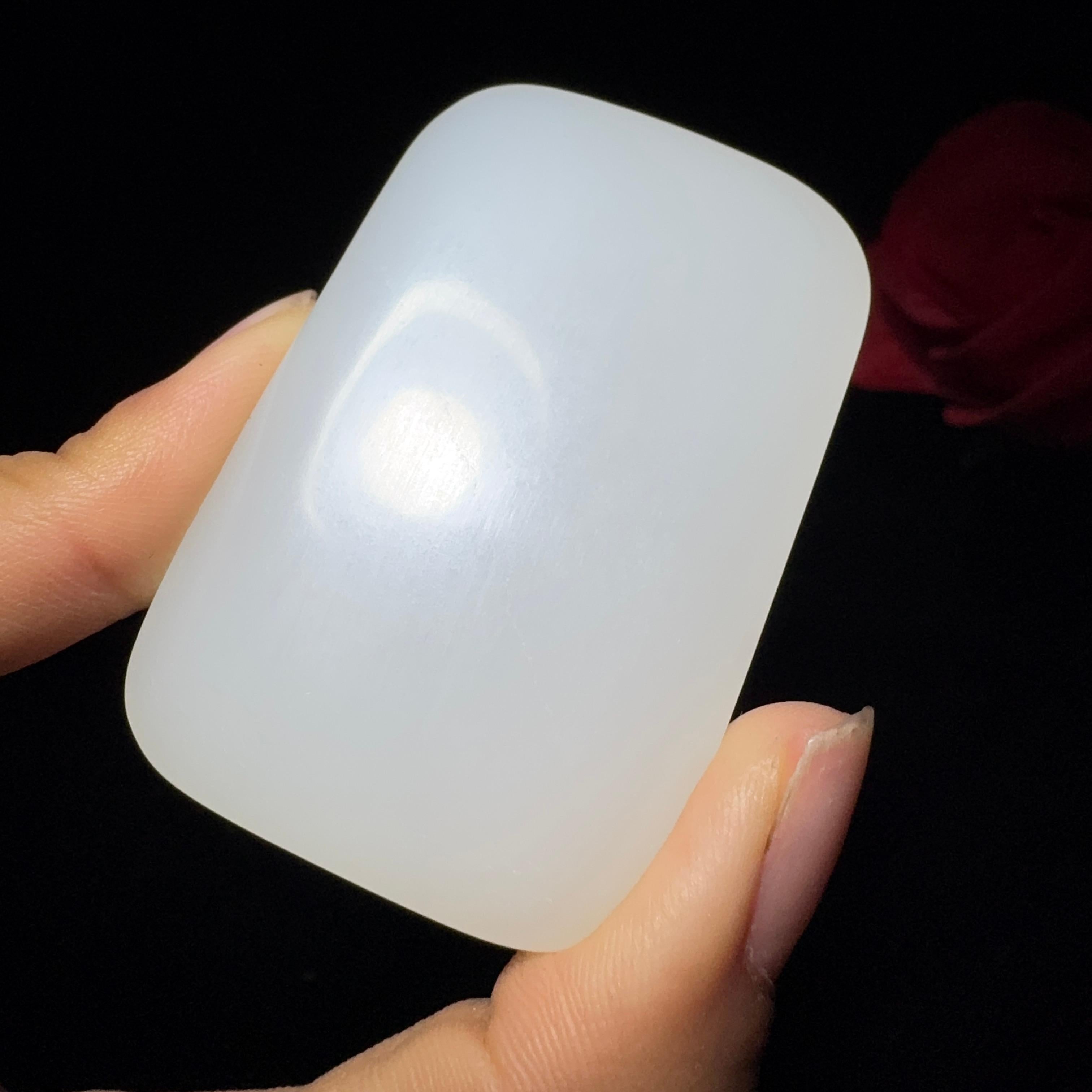 和田玉白玉平安无事牌（61.5g）