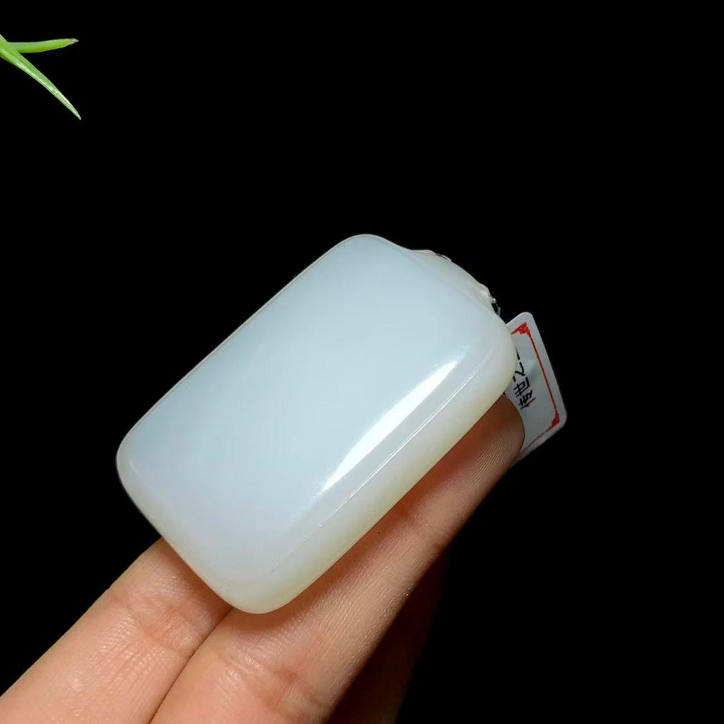 和田白玉平安无事牌（48.0g）