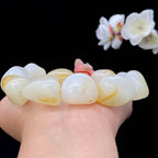 和田玉洒金皮籽料【精品手串】（104.3g）