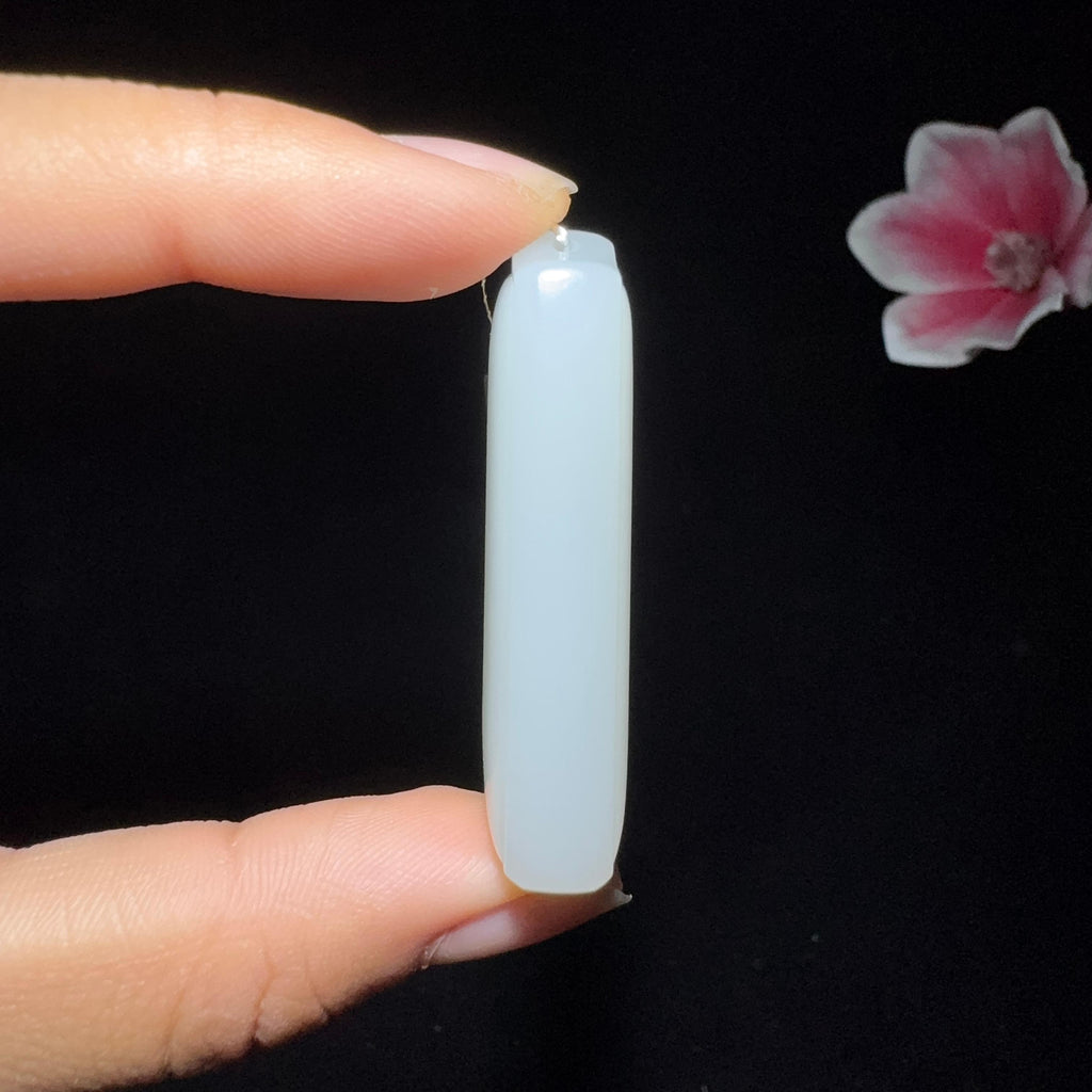 和田玉白玉平安无事牌（24.8g）