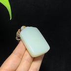 和田山料白玉无事牌挂件（57.3g）