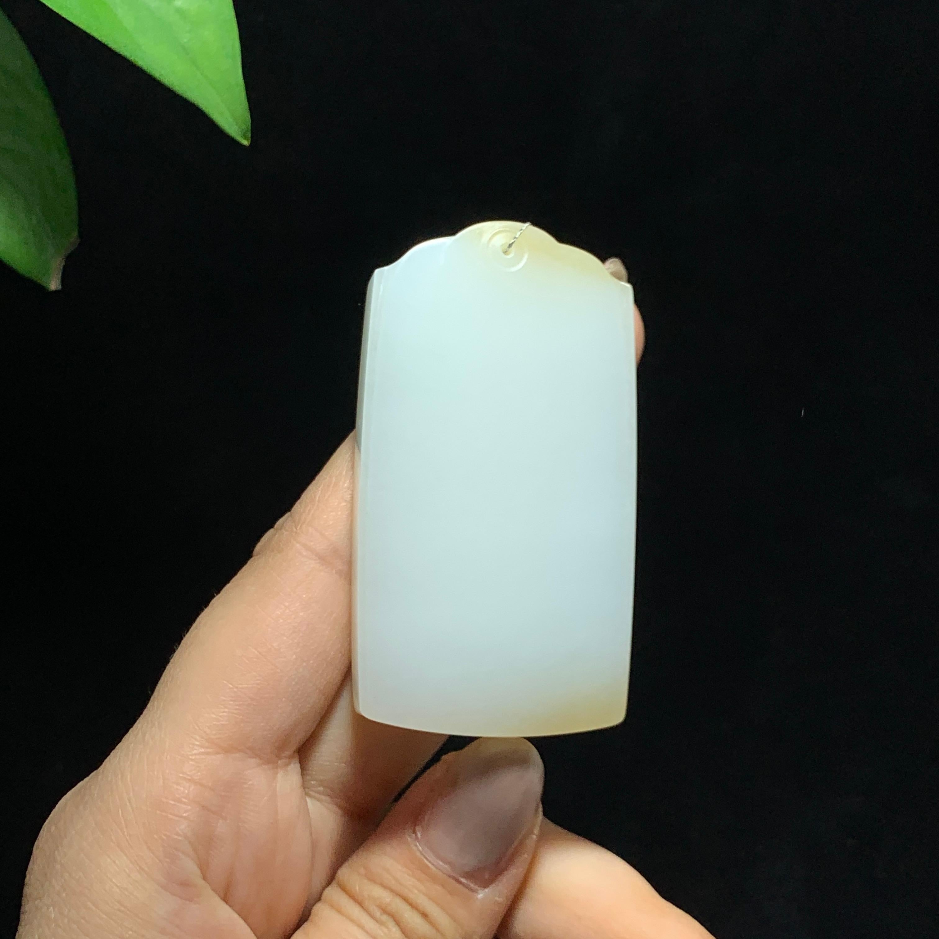 和田山料糖白玉无事牌（62.9g）