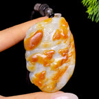 和田玉籽料代代数钱把件（85.6g）
