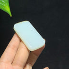 和田山料糖白玉无事牌挂件（39.2g）