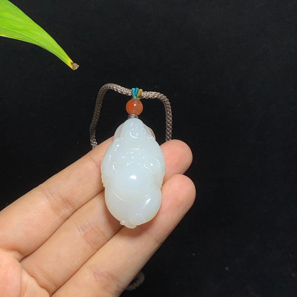 和田山料白玉佛公挂件（23.0g）