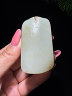 和田玉籽料满皮无事牌（99.5g）